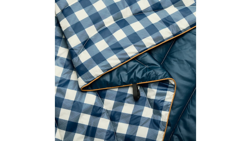 Rumpl Original Puffy Blanket, Navy Gingham, 1 Person, TPPB-NG1-1