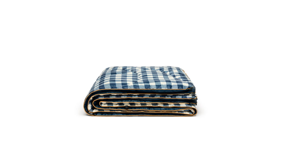Rumpl Original Puffy Blanket, Navy Gingham, 1 Person, TPPB-NG1-1