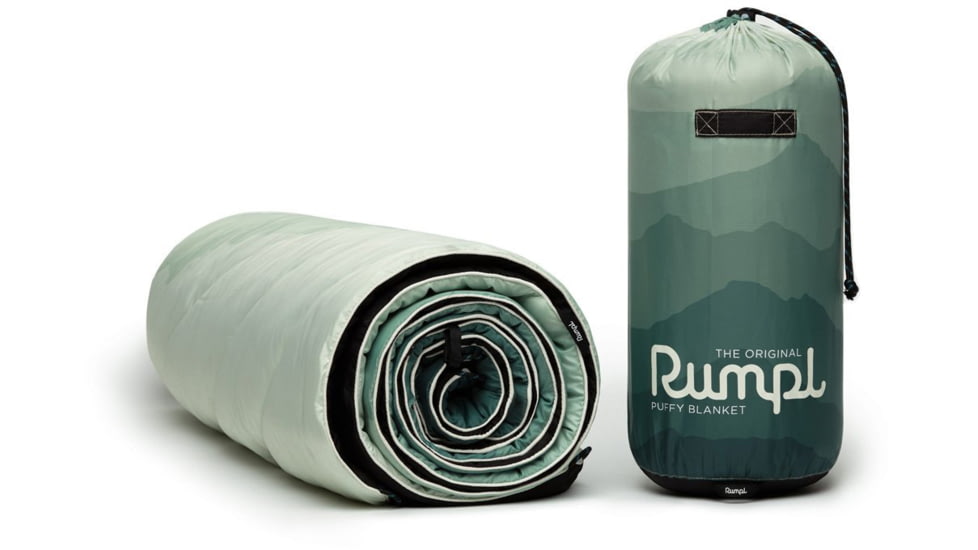 Rumpl Original Puffy Blanket, Printed, Cascade Fade/Green, 1-Person, TPPB-PB4-1