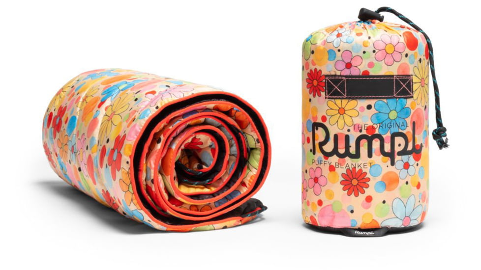 Rumpl Original Puffy Blanket, Printed, Dots &amp; Daisies/Mel Kadel, Junior, TPPB-MK1-J