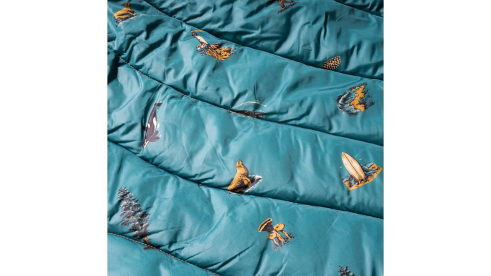 Rumpl Original Puffy Blanket, Printed, Left Coast/Sam Larson, 1-Person, TPPB-SL1-1