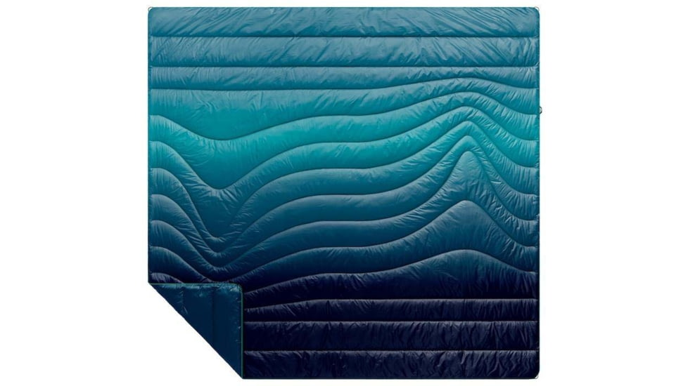 Rumpl Original Puffy Blanket - Printed, Ocean Fade, 2 Person, TPPB-P29-2