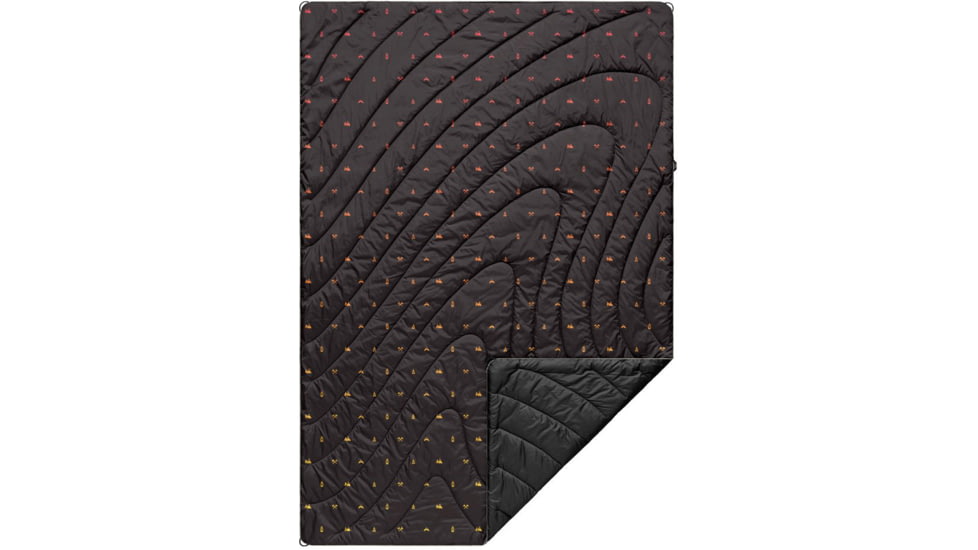 Rumpl Original Puffy Blanket, Printed, Outdoor Vibes/Black, 1-Person, TPPB-OVB-1