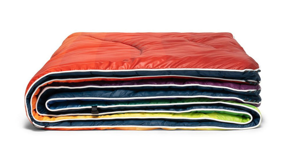 Rumpl Original Puffy Blanket, Printed, Rainbow Fade, 1-Person, TPPB-RF1-1