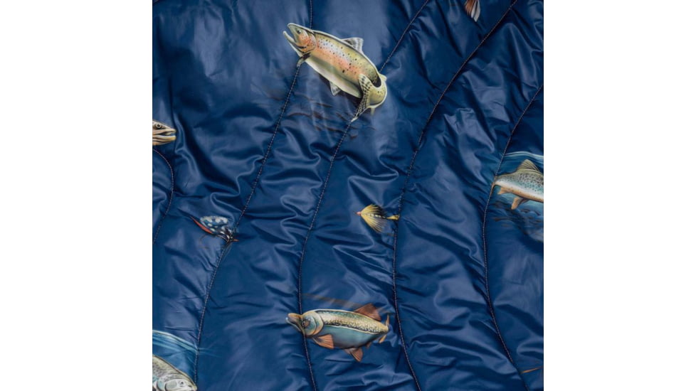 Rumpl Original Puffy Blanket - Printed, River Strike, 1 Person, TPPB-RS1-1