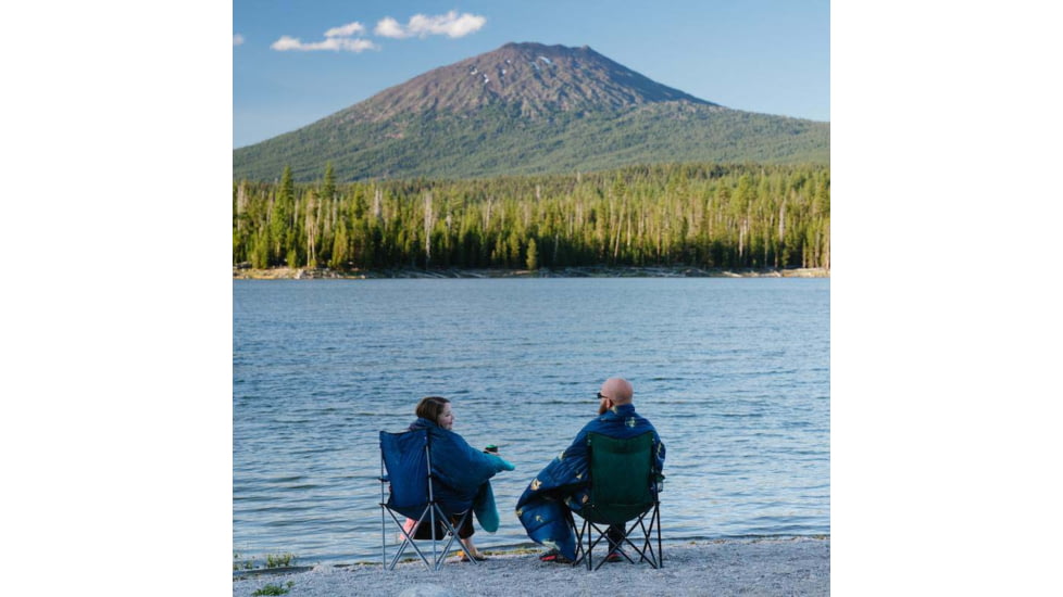 Rumpl Original Puffy Blanket - Printed, River Strike, 1 Person, TPPB-RS1-1