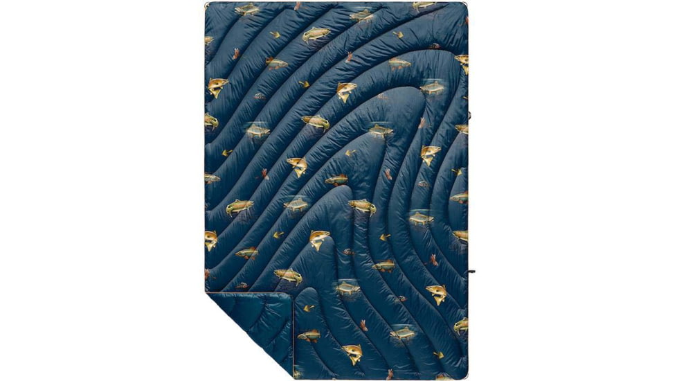 Rumpl Original Puffy Blanket - Printed, River Strike, 1 Person, TPPB-RS1-1