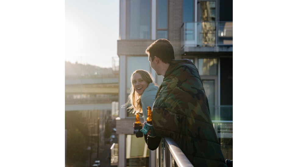 Rumpl Original Puffy Blanket, Printed, Woodland Camo, 1-Person, TPPB-P22-1