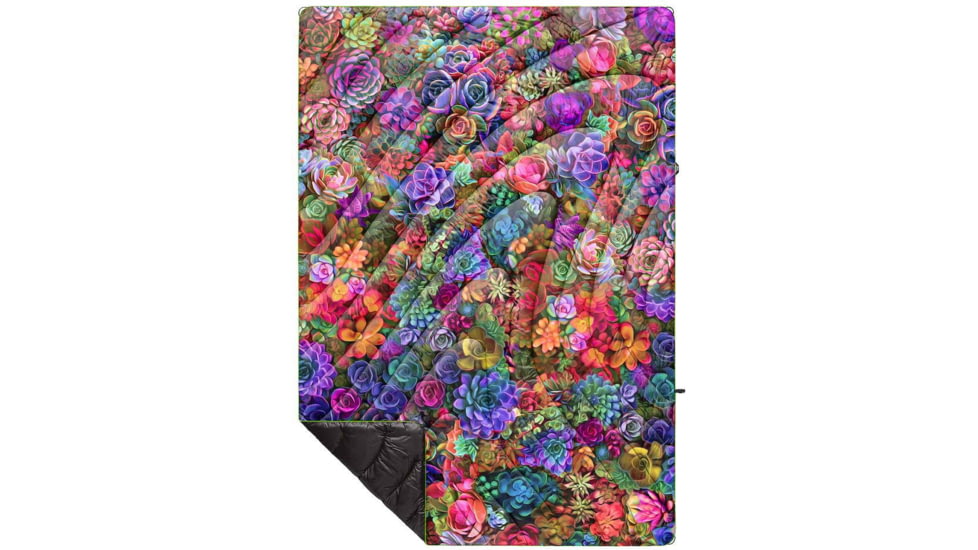 Rumpl Original Puffy Blanket, Psychedelic Succulents, 1 Person, TPPB-SUC-1