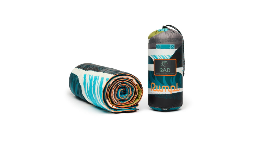 Rumpl Original Puffy Blanket, Salty Mountain Air, 1 Person, TPPB-EA1-1