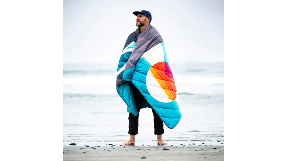 Rumpl Original Puffy Blanket, Salty Mountain Air, 1 Person, TPPB-EA1-1