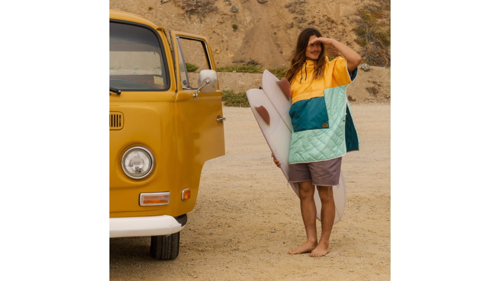 Rumpl Original Puffy Poncho, Newport Color Block, Large/XL, OGPP-NCB-L