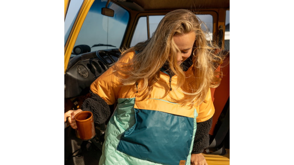 Rumpl Original Puffy Poncho, Newport Color Block, Large/XL, OGPP-NCB-L