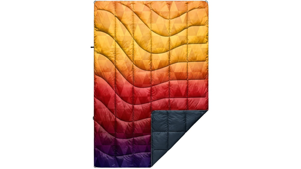 Rumpl Printed Down Puffy Blanket, Pyro Tri-Fade, 1-Person, TPPD-PTF-1