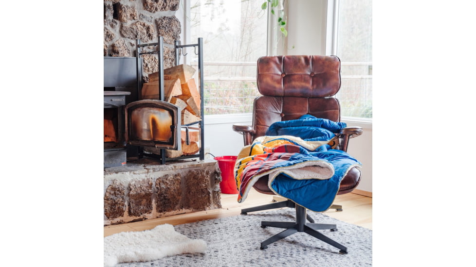 Rumpl Printed Sherpa Puffy Blanket, Filmore, 1-Person, TOSB-PB2-1