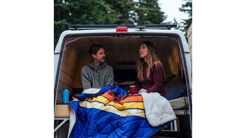 Rumpl Printed Sherpa Puffy Blanket, Filmore, 1-Person, TOSB-PB2-1