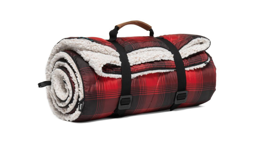 Rumpl Printed Sherpa Puffy Blanket, Ombre Plaid, 1-Person, TPSB-OPL-1
