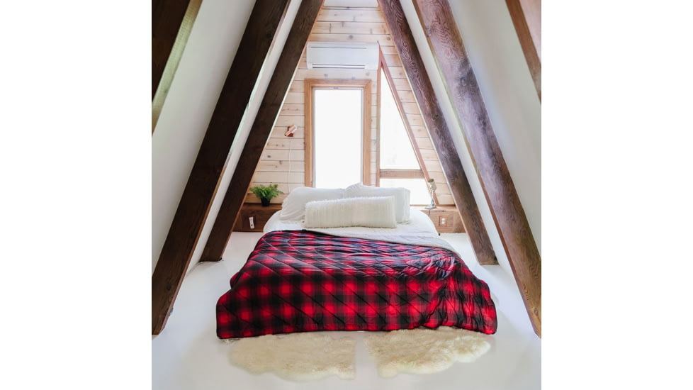 Rumpl Printed Sherpa Puffy Blanket, Ombre Plaid, 1-Person, TPSB-OPL-1