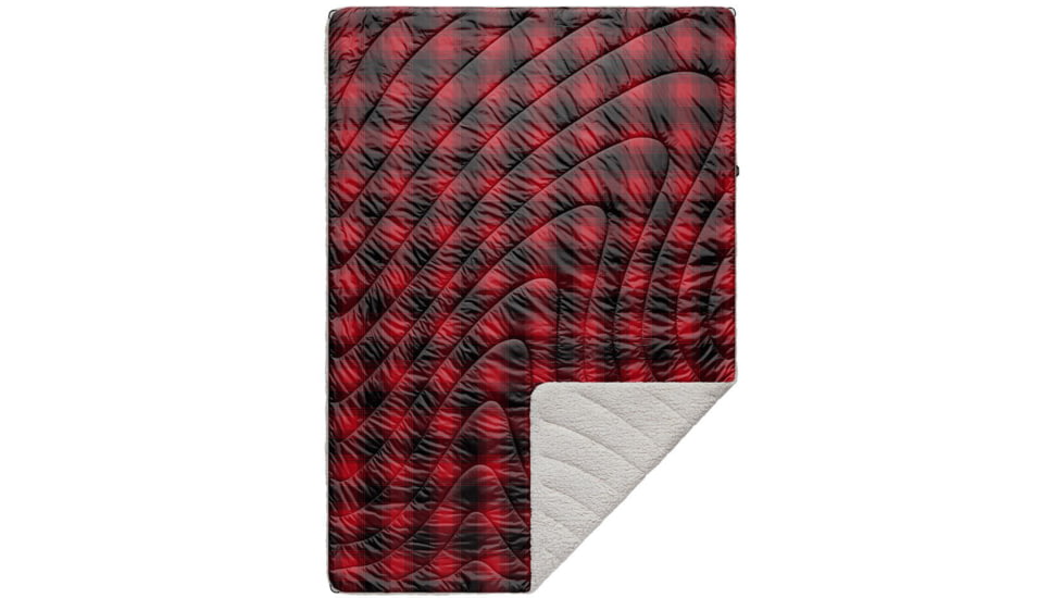 Rumpl Printed Sherpa Puffy Blanket, Ombre Plaid, 1-Person, TPSB-OPL-1