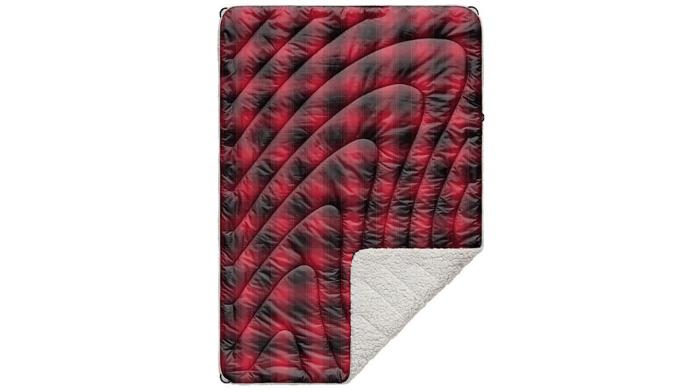 Rumpl Printed Sherpa Puffy Blanket, Ombre Plaid, Junior, TPSB-OPL-J