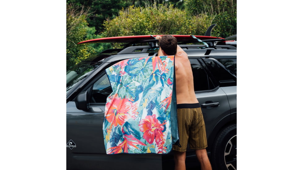 Rumpl The Everywhere Towel, Hibiscus Rosa, One Size, TPST-HR1-O