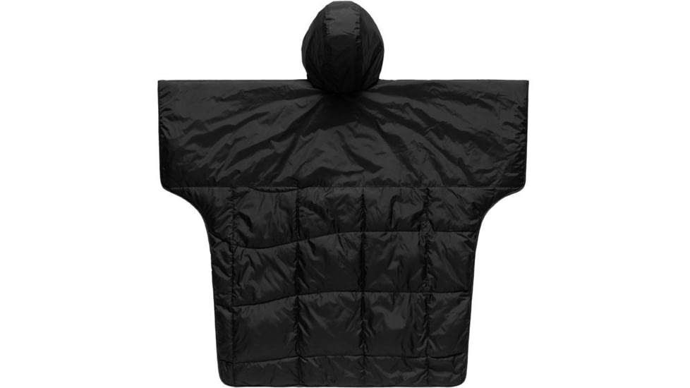 Rumpl The Nanoloft Puffy Poncho, Black, One Size, TPON-SB2-O