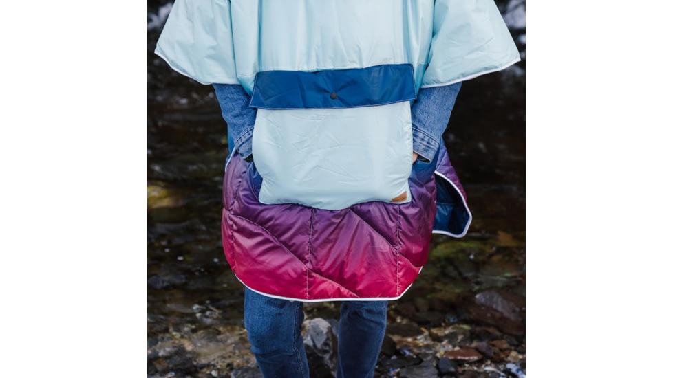 Rumpl The Nanoloft Puffy Poncho, Crisp Fade, One Size, TPON-P32-O