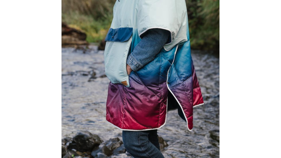 Rumpl The Nanoloft Puffy Poncho, Crisp Fade, One Size, TPON-P32-O