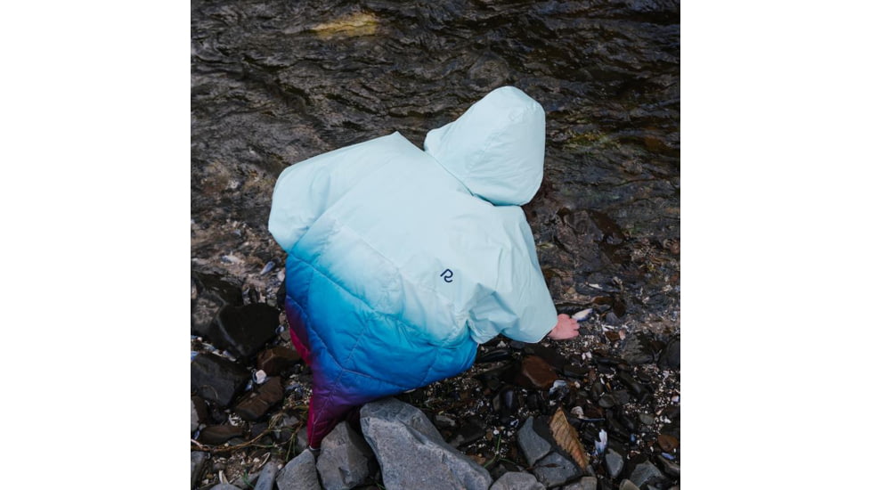 Rumpl The Nanoloft Puffy Poncho, Crisp Fade, One Size, TPON-P32-O