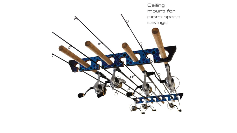 Rush Creek Creations 8 Rod Wall/Ceiling Rack, Blue, 23 x 3 x .6, 38-4077
