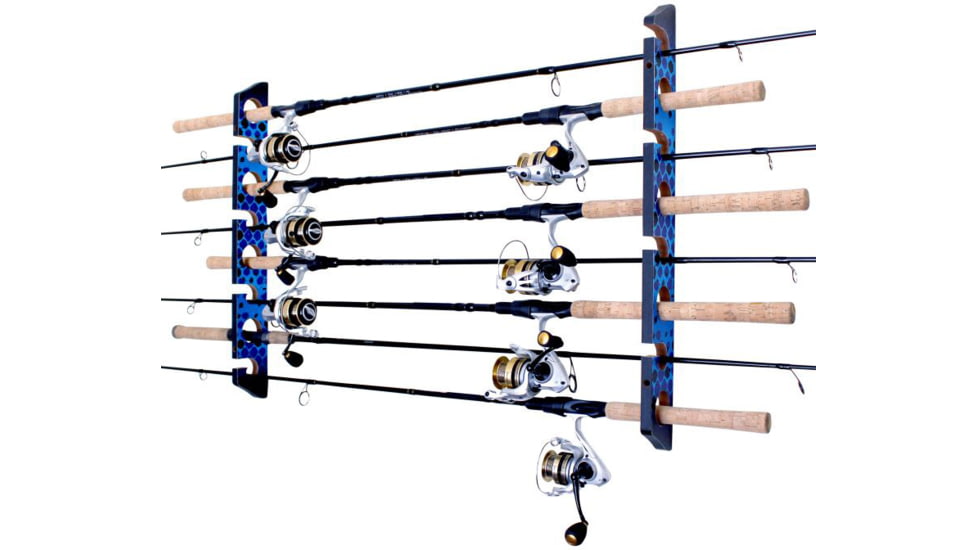 Rush Creek Creations 8 Rod Wall/Ceiling Rack, Blue, 23 x 3 x .6, 38-4077