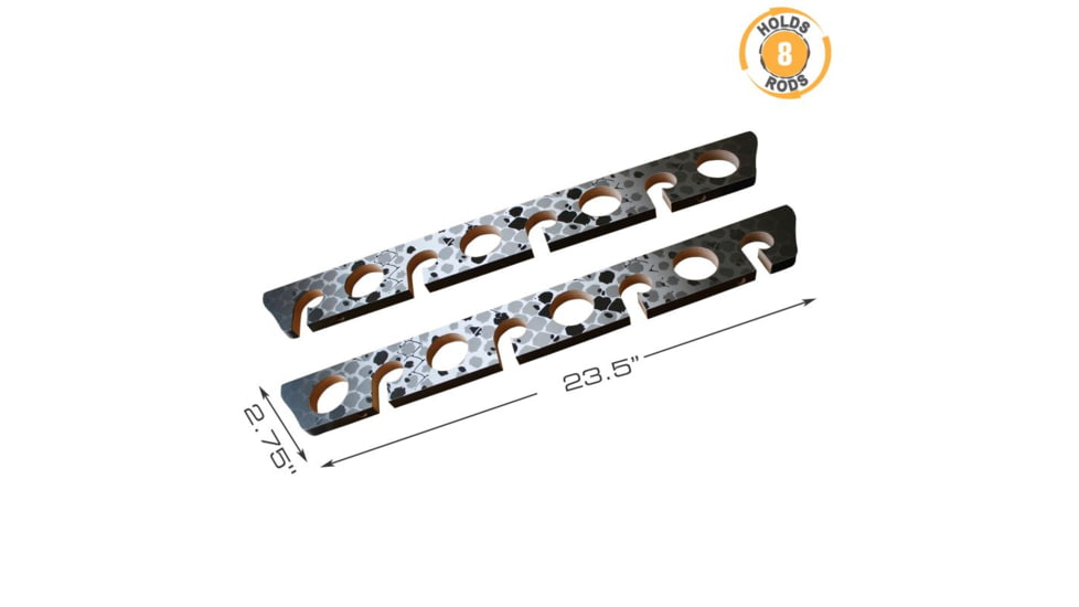 Rush Creek Creations 8 Rod Wall/Ceiling Rack, Gray, 23 x 3 x .6, 38-4078