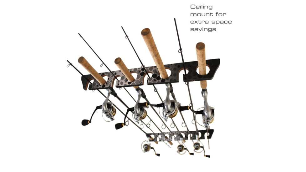 Rush Creek Creations 8 Rod Wall/Ceiling Rack, Gray, 23 x 3 x .6, 38-4078