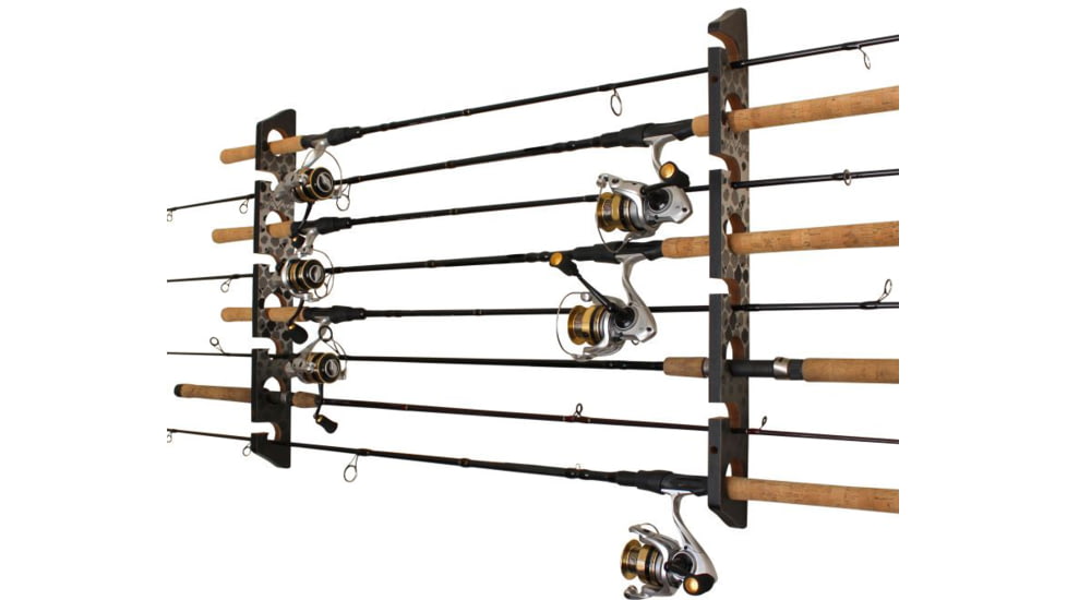 Rush Creek Creations 8 Rod Wall/Ceiling Rack, Gray, 23 x 3 x .6, 38-4078