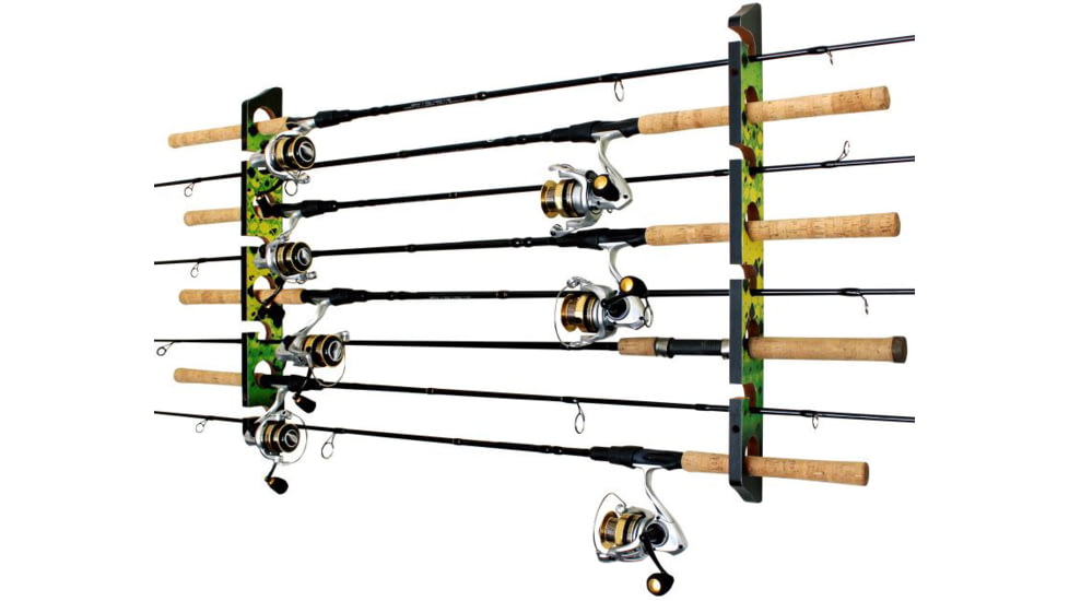 Rush Creek Creations 8 Rod Wall/Ceiling Rack, Green/Yellow, 23 x 3 x .6, 38-4079