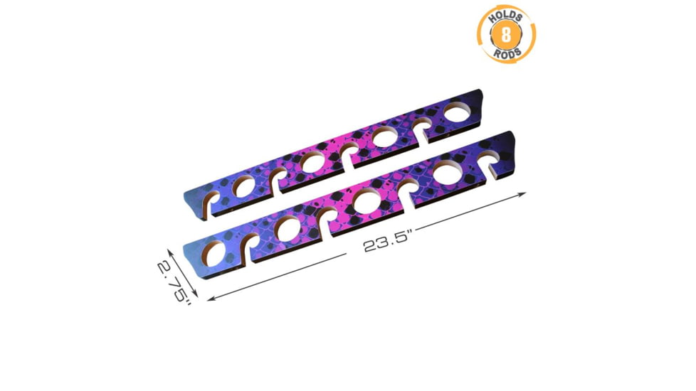 Rush Creek Creations 8 Rod Wall/Ceiling Rack, Pink, 23 x 3 x .6, 38-4080