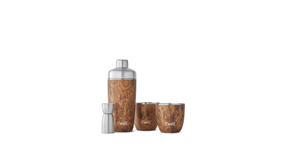 S'well Barware Cocktail Set Teakwood 12000-B18-00820