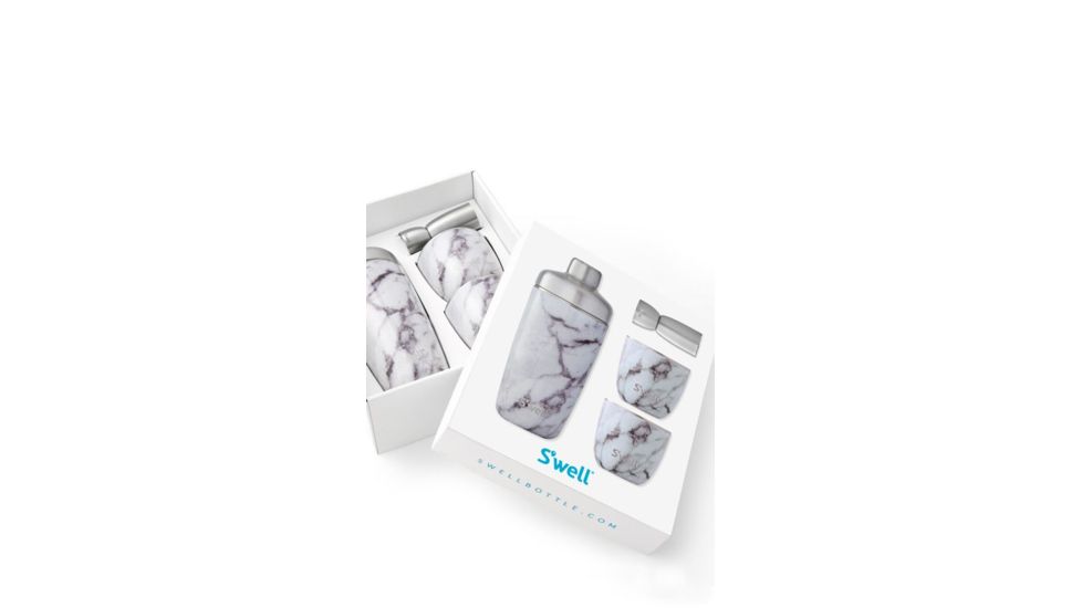 S'well Barware Cocktail Set White Marble 12000-B18-00910
