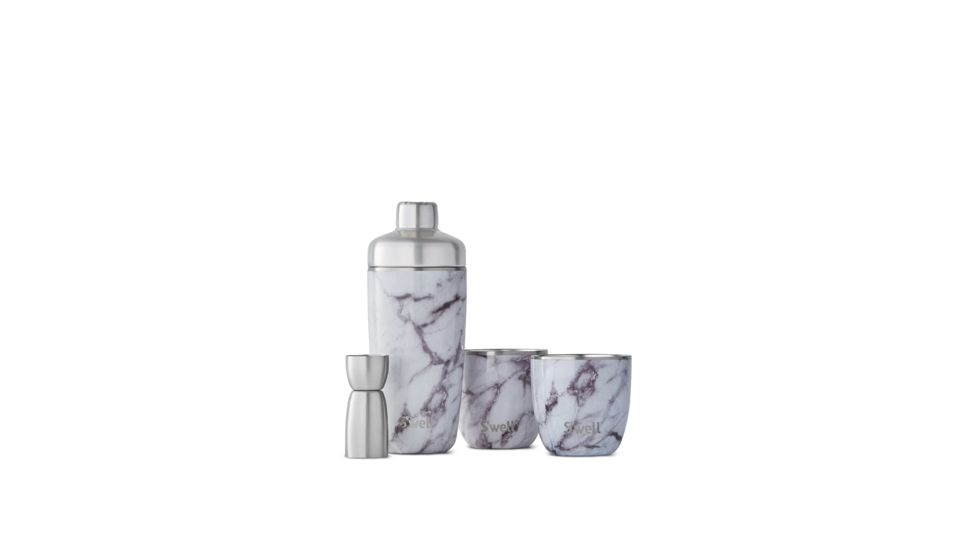 S'well Barware Cocktail Set White Marble 12000-B18-00910