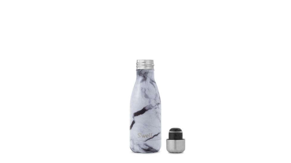S'well White Marble Bottle, 9oz ELWM-09-B16