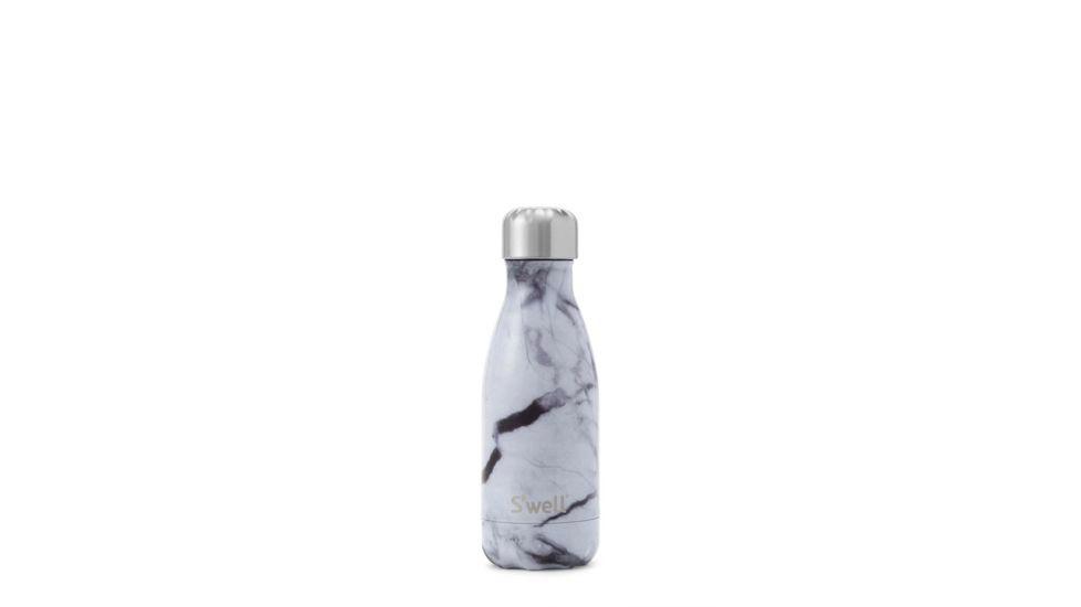S'well White Marble Bottle, 9oz ELWM-09-B16