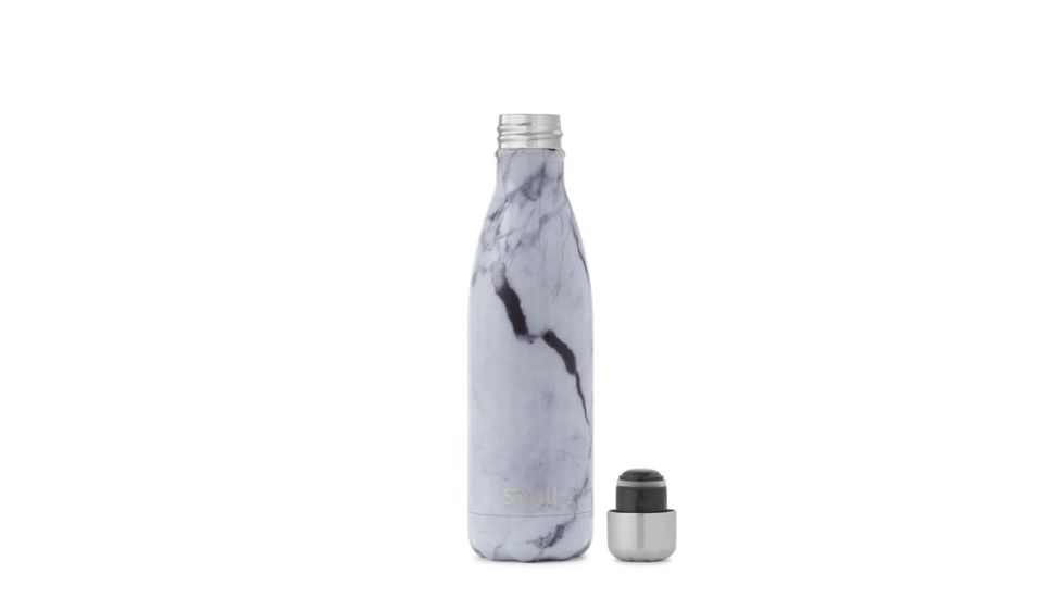 S'well White Marble Bottle, 17oz ELWM-17-B16