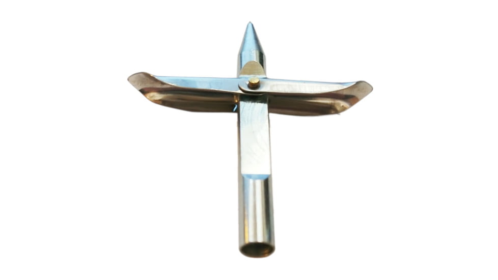 SA Sports Outdoor Gear Drophog Double Barb Female Threaded Tip Fishing Tool, Chrome, 3.5in, 767