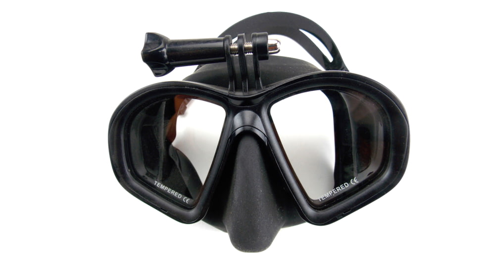 SA Sports Outdoor Gear Drophog Freediving Mask Water Sports Equipment, Slicone, Black, One Size, 749