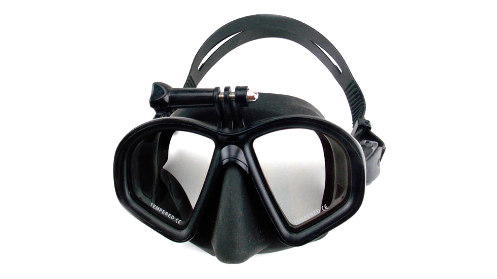 SA Sports Outdoor Gear Drophog Freediving Mask Water Sports Equipment, Slicone, Black, One Size, 749