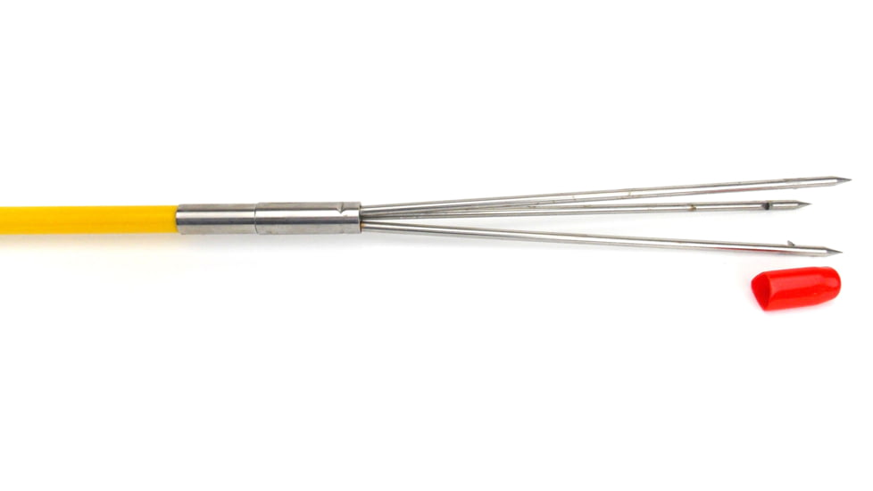 SA Sports Outdoor Gear Drophog Lancer One Piece Polespear w/ 3 Prong Barbed Paralyzer Tip Fishing Tool, 72in, Yellow, 729