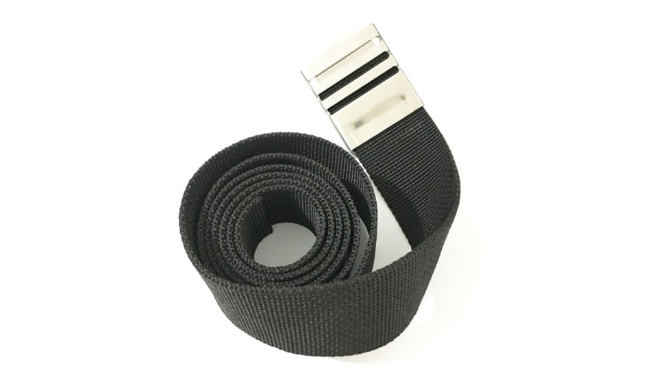 SA Sports Outdoor Gear Drophog Weight Belt, 60in, Ballistic Nylon, Black / Chrome, 60in / Adjustable, 738