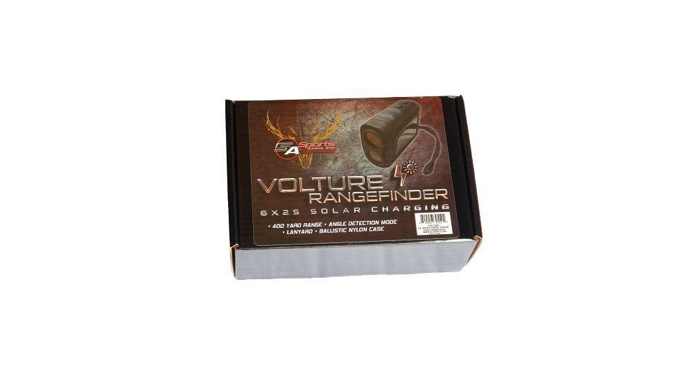 SA Sports Outdoor Gear Volture Solar Rangefinder, Black, 6x25mm - 400yd - Solar, 559