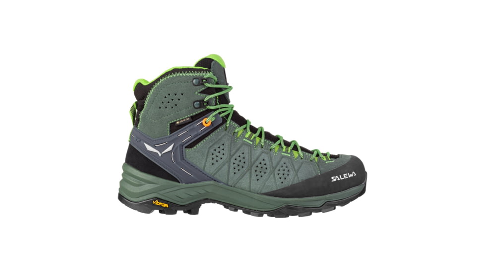 Salewa Alp Trainer 2 Mid GTX Hiking Boots - Mens, Raw Green/Pale Frog, 8, 00-0000061382-5322-8