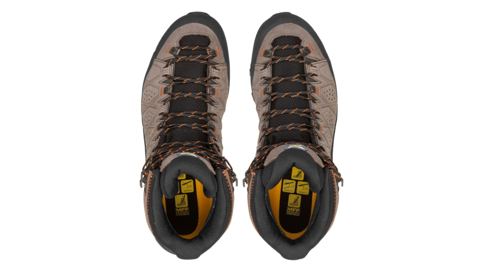 Salewa Alp Trainer 2 Mid GTX Hiking Boots - Mens, Wallnut/Fluo Orange, 8, 00-0000061382-7512-8